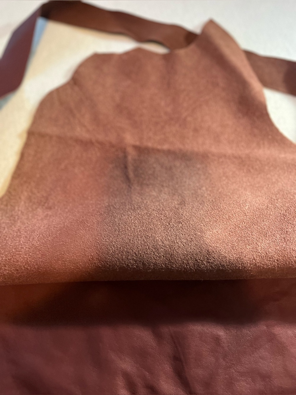 Unbranded Burgundy Leather Large Crossbody Bag - Picture 6 of 6